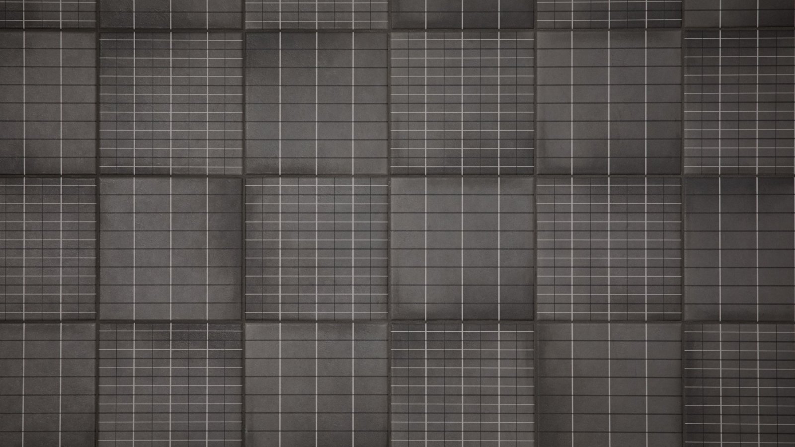 Mutina Aurore Charcoal Grid L 瓷砖铺贴的卫生间墙面