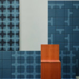 Mutina Betty 深夜蓝图形网格墙面