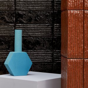 Chamotte 砖的亮光釉色 Blu