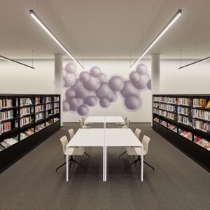 带两个走线孔的 Nuur Office 版本桌
