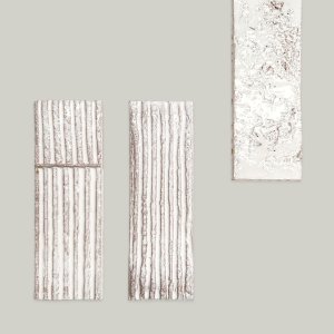 茶水区的 Mutina Chamotte 墙面