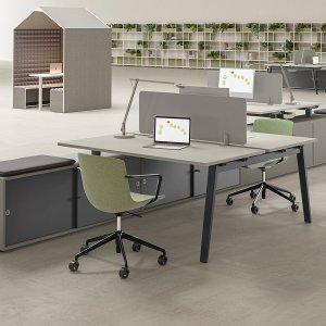 E-Place bench 工位，铝制中央线轨