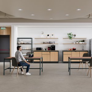 Fluido 迷你厨房绿色铝框，Martex 出品
