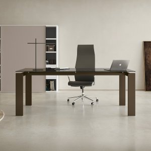 Colombini Office GO 行政办公桌，三聚氰胺支撑