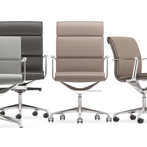 会议桌旁的 Una Chair 行政座椅系列