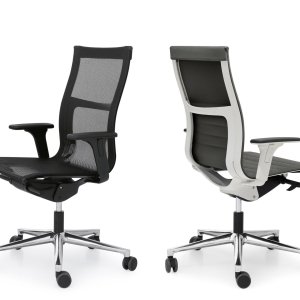 丝灰织物高背款 Una Chair