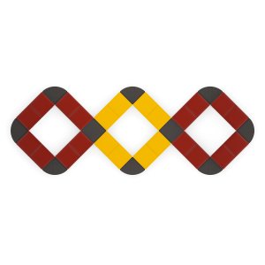 绿色面料的 Kiik 高靠背坐垫