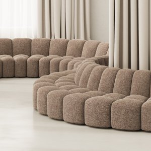 配 Canaletto 胡桃木茶几的 mdf italia Array