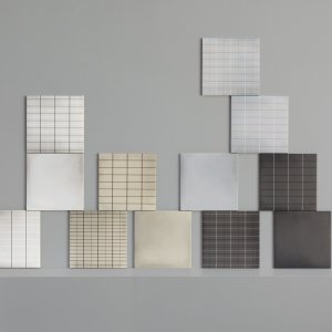 Aurore Light Green Grid S 瓷砖样品 20x20