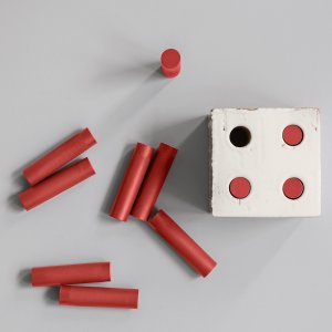 Mutina Bloc 陶土墙，每块四个圆孔