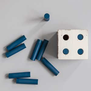 哑光 Bloc Pearl 砌块，四个圆孔