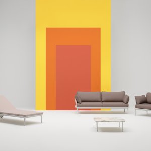 不带扶手的 Pedrali Buddy Sofa 219/2 沙发