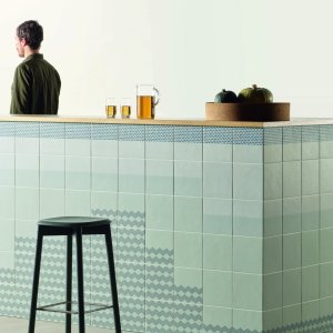 Tape 系列 Grainy Green 绿色图案釉面瓷质砖