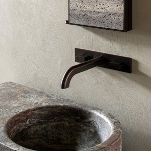 钛金洞石大理石整体面盆，Sixty 系列