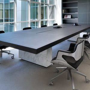 Tecno 会议桌 Asymmetrical Meeting，非对称台面