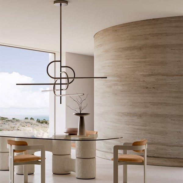 Gallotti&Radice 钢化玻璃会议桌置于办公空间